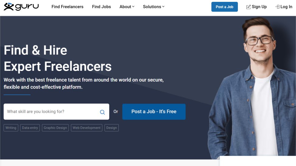 Guru website screenshot (June 2025).