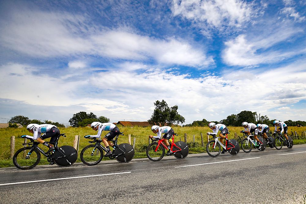 Team Sky win the team time trial at Criterium du Dauphine