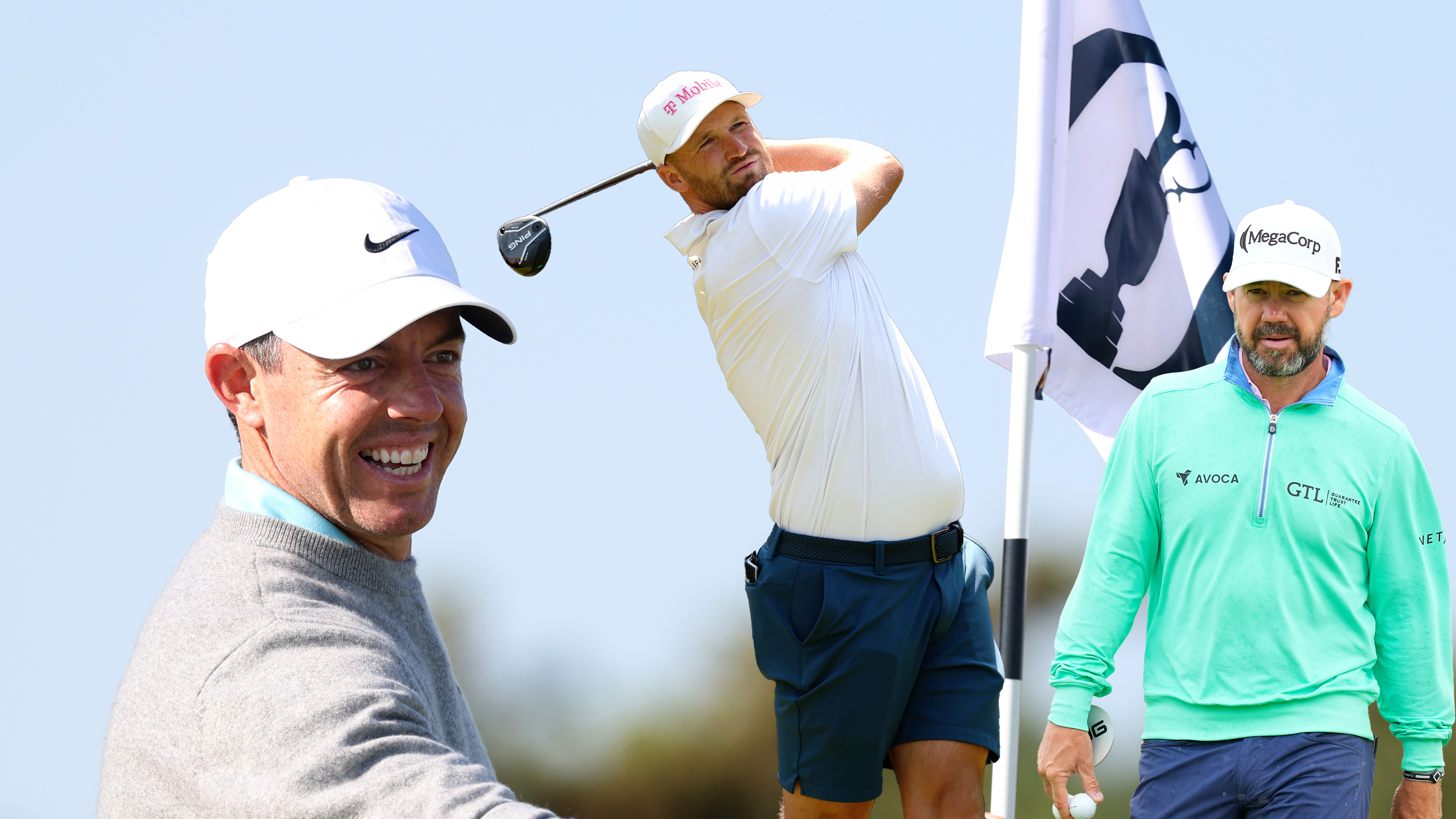 Rory McIlroy, Wyndham Clark and Brian Harman - three members of my optimal fantasy team