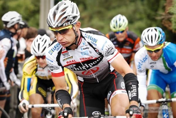Petr Benc&iacute;k (PSK Whirlpool) en route to the 2011 Czech road race championship.