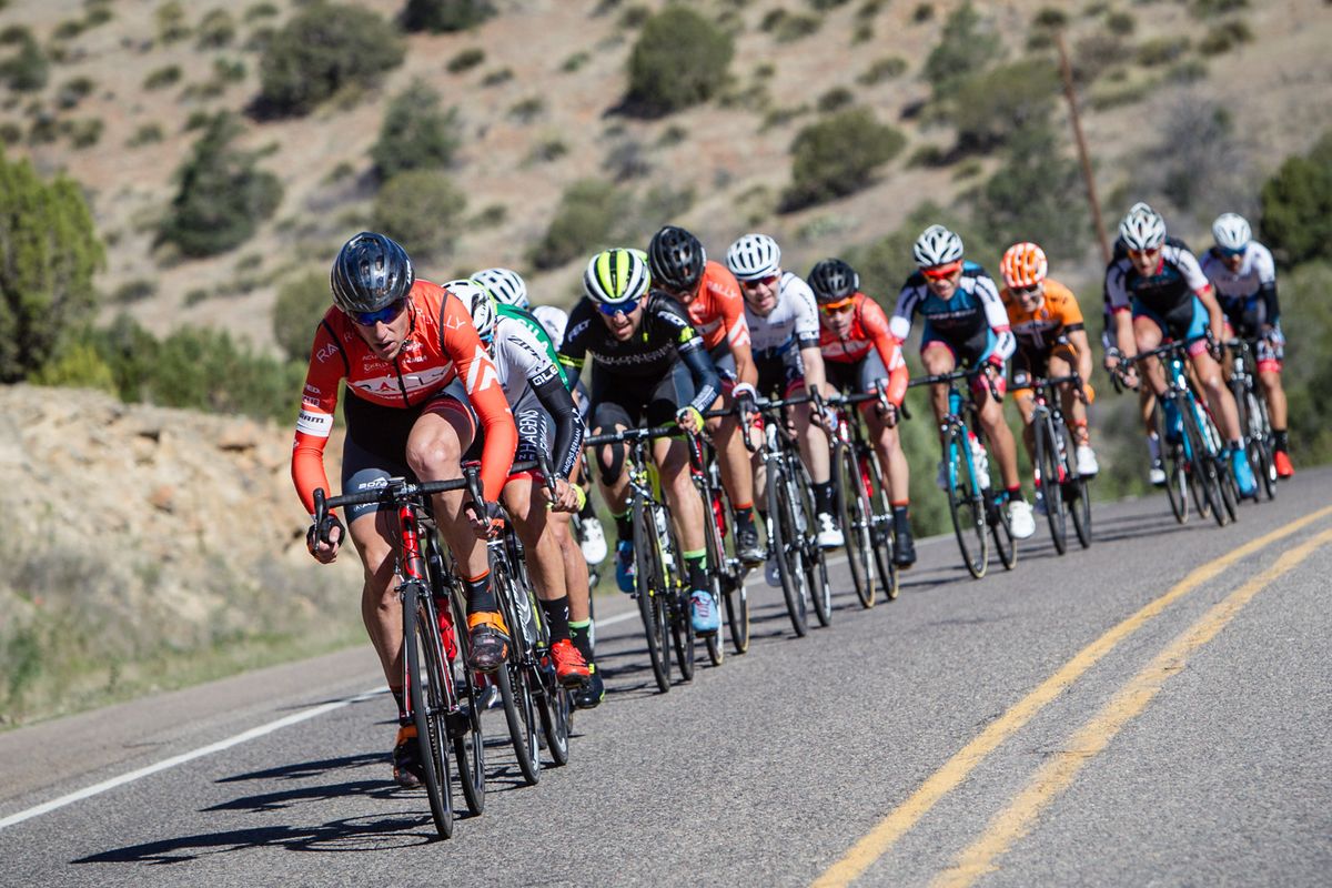 Tom Zirbel (Rally) powers the break