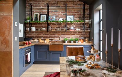  With its rustic character and cosy interior, Karen and Adam Griggs’ former worker’s cottage comes into its own at Christmas