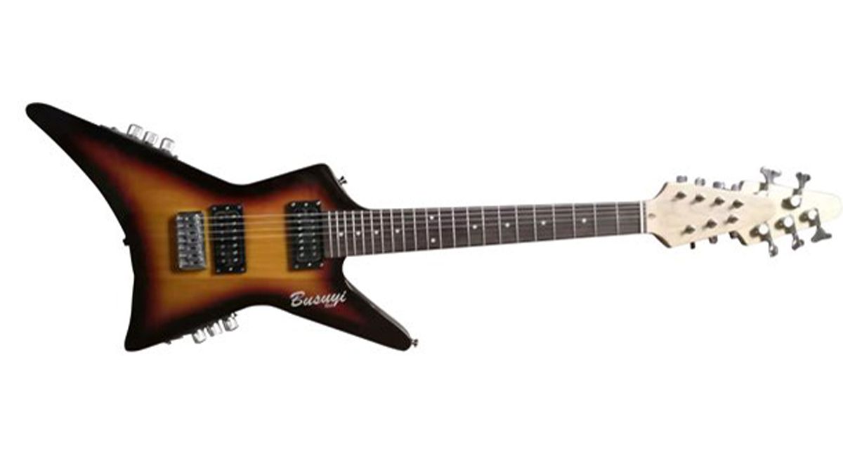 Walmart Busuyi double-neck guitar