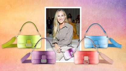 SJP with her four iconic Fendi baguette bags
