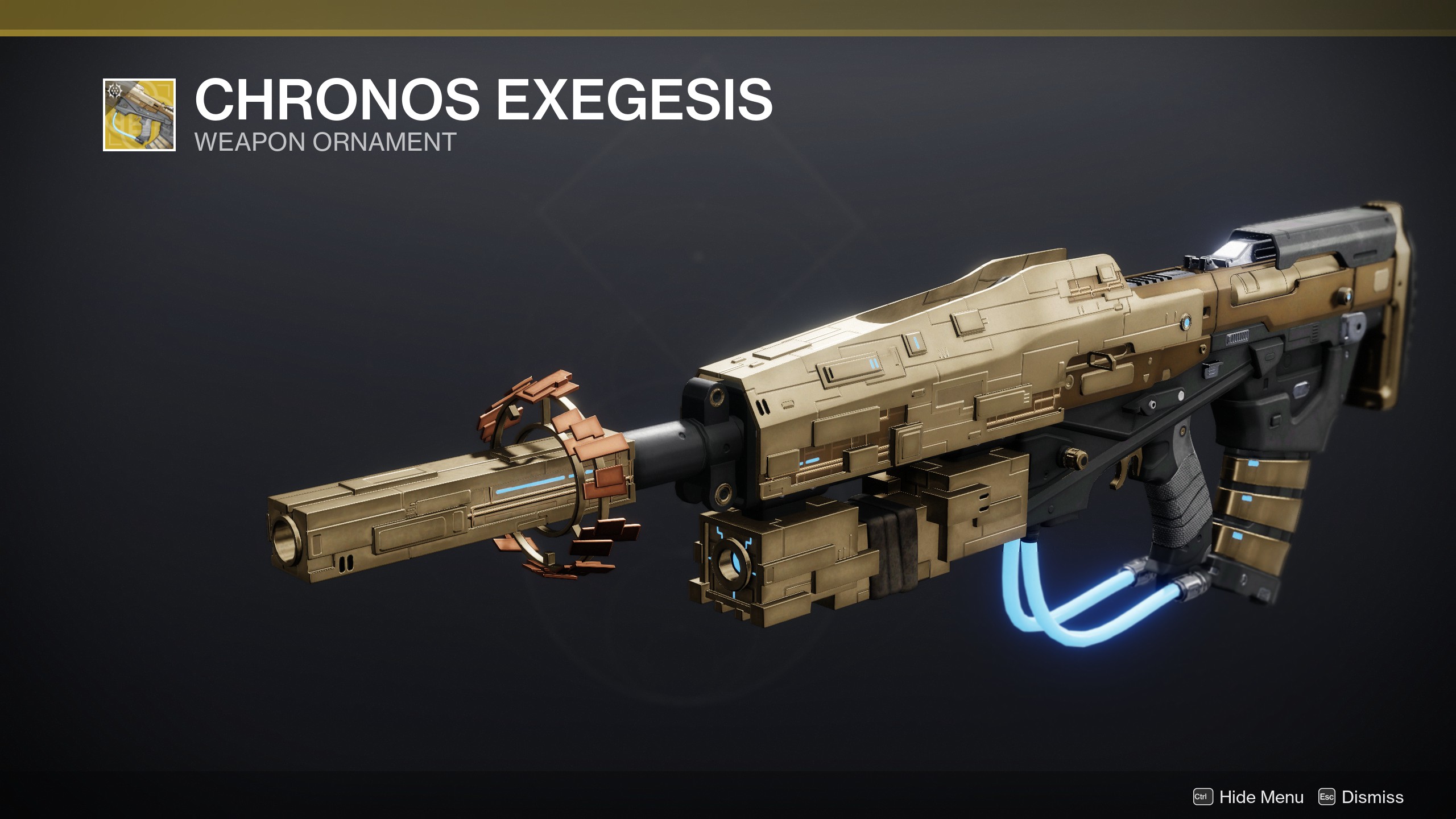Destiny 2 Chronos Exegesis ornament