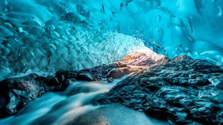 Vatnajokull glacier in Iceland looks like a scene from another planet. 
