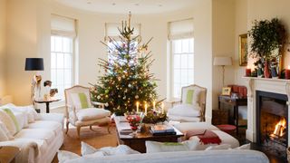 Christmas tree in living room