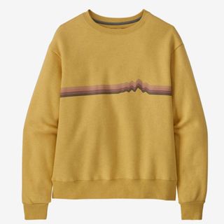 flat lay of Patagonia Ridge Sweatshirt in yellow
