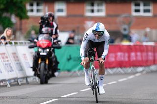 Picture by Alex WhiteheadSWpixcom 19062024 British Cycling 2024 Lloyds Bank National Road Championships Individual Time Trial Elite Men Catterick North Yorkshire England Josh Tarling of Ineos Grenadiers