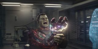 Hulk using Infinity Stones in Avengers: Endgame