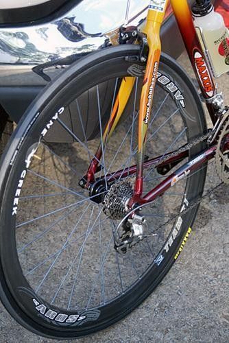 Funky blue spokes