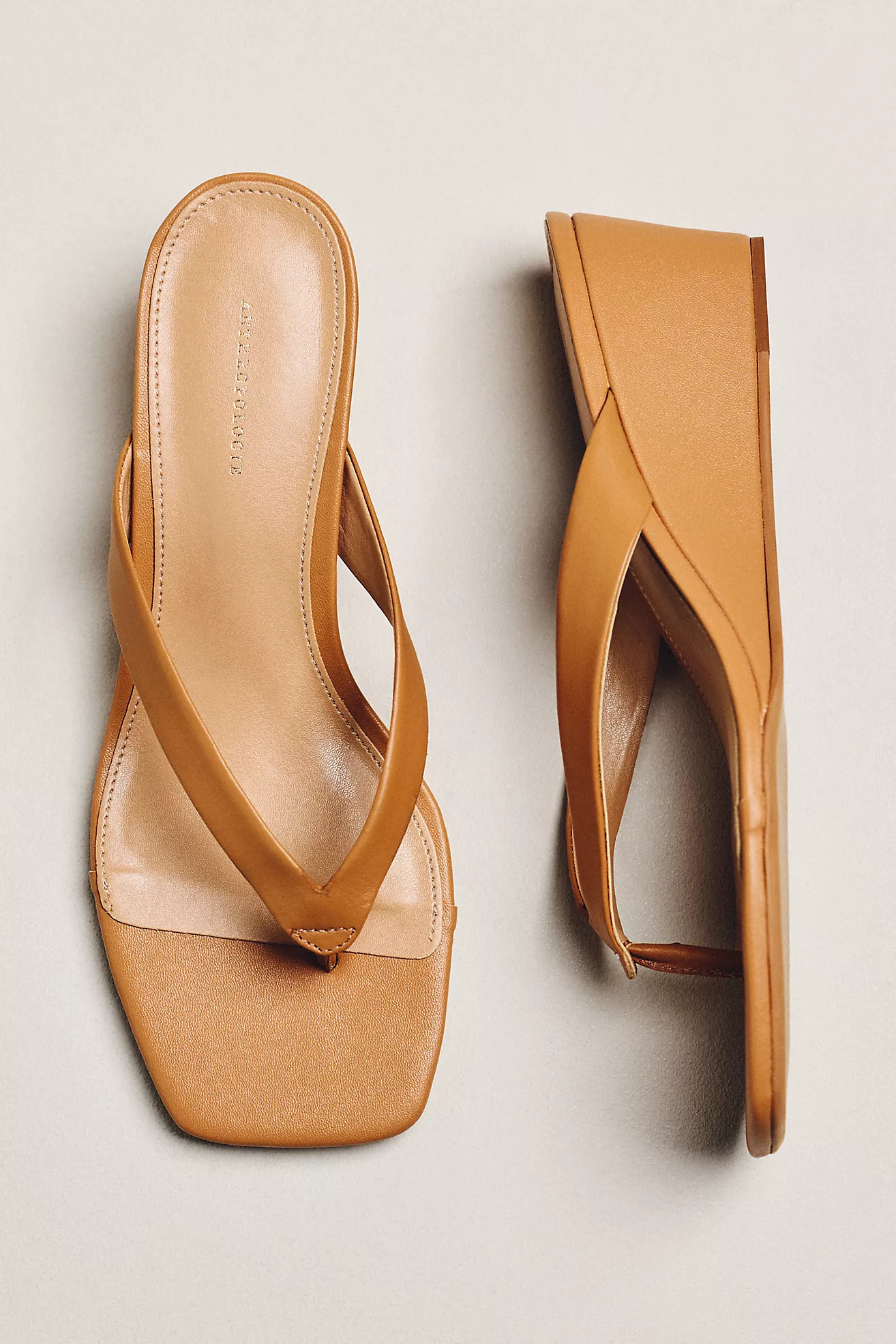 By Anthropologie Wedge Thong Heels