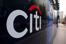 Citibank building in Canada Square at the heart of Canary Wharf financial district in London, U.K.