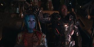 Nebula and War Machine in Avengers: Endgame