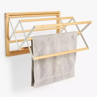 Bamboo extendable drying rack