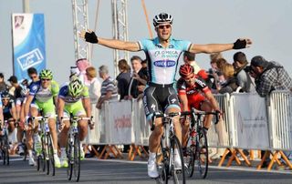 Tom Boonen (Omega Pharma-Quick Step) wins stage 1 of the Tour of Qatar.