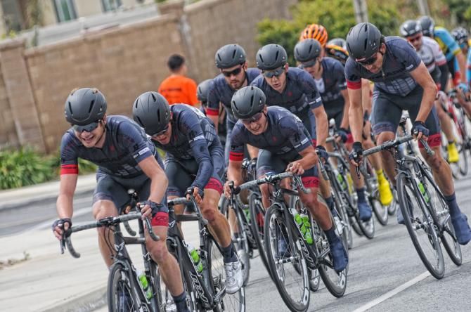 Hincapie Sportswear Development Cycling Team closes the 3 minute gap to the break