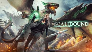 The cover art of Scalebound showing Drew and Thuban