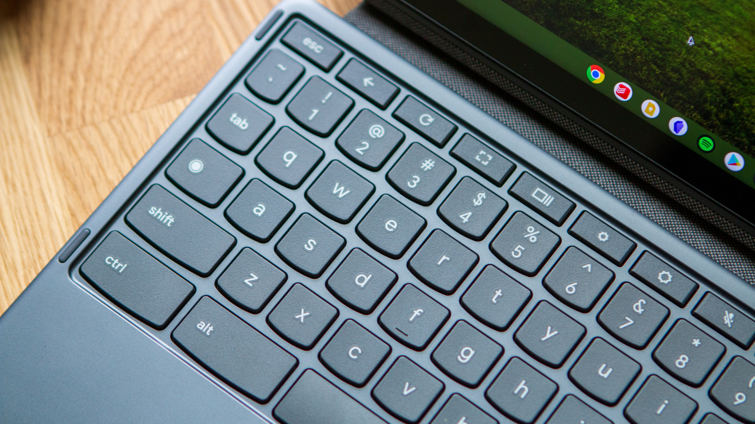Lenovo Chromebook Duet 3 keyboard close-up