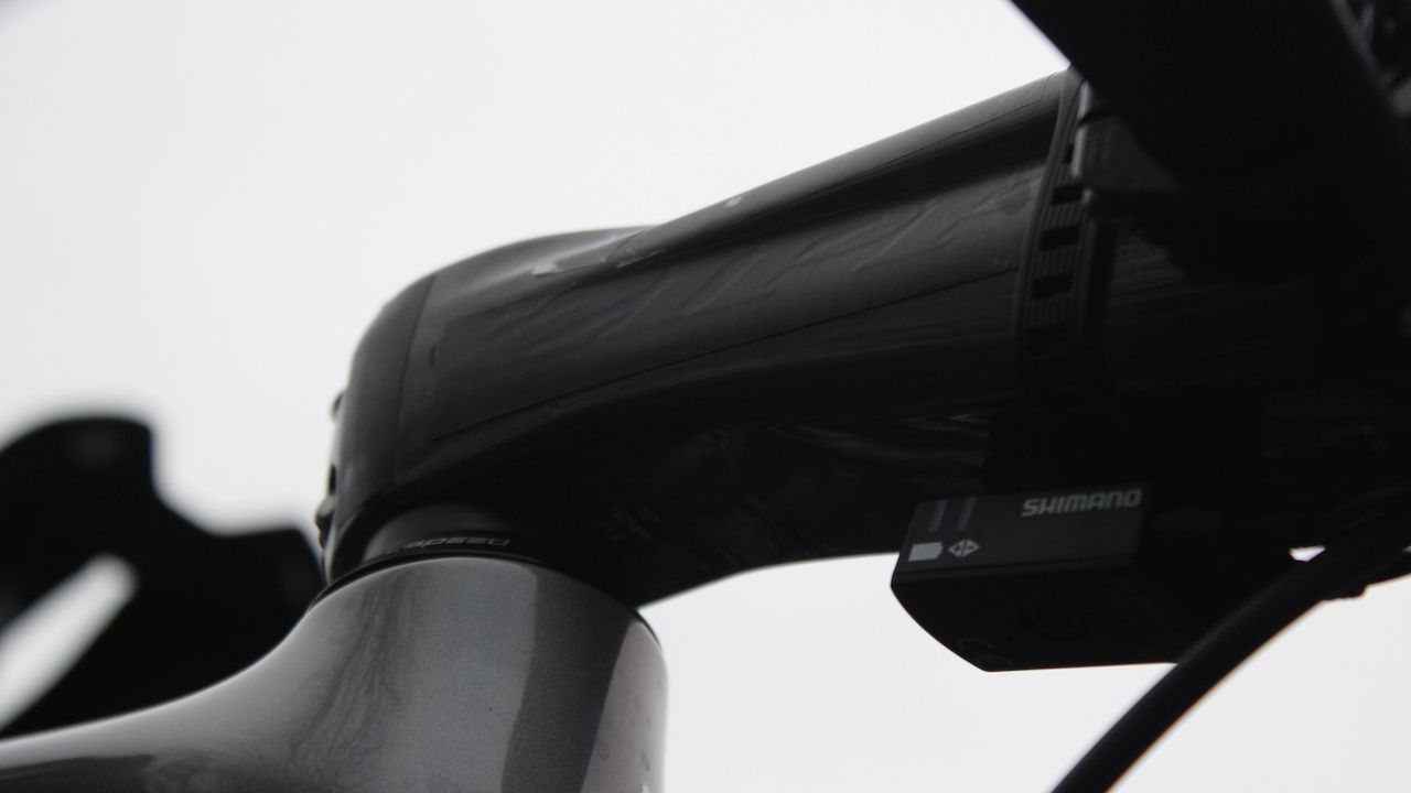 Peter Sagan uses a masked Zipp stem as opposed to the PRO component stem his teammates use