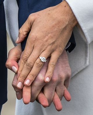 Finger, Hand, Nail, Ring, Holding hands, Skin, Interaction, Wedding ring, Gesture, Engagement ring,