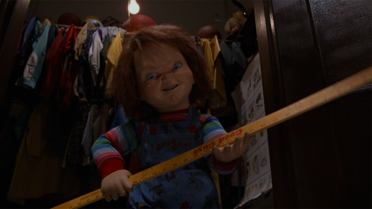 Chucky with ruler in Child's Play 2