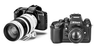 Canon EOS-1 vs Nikon F4