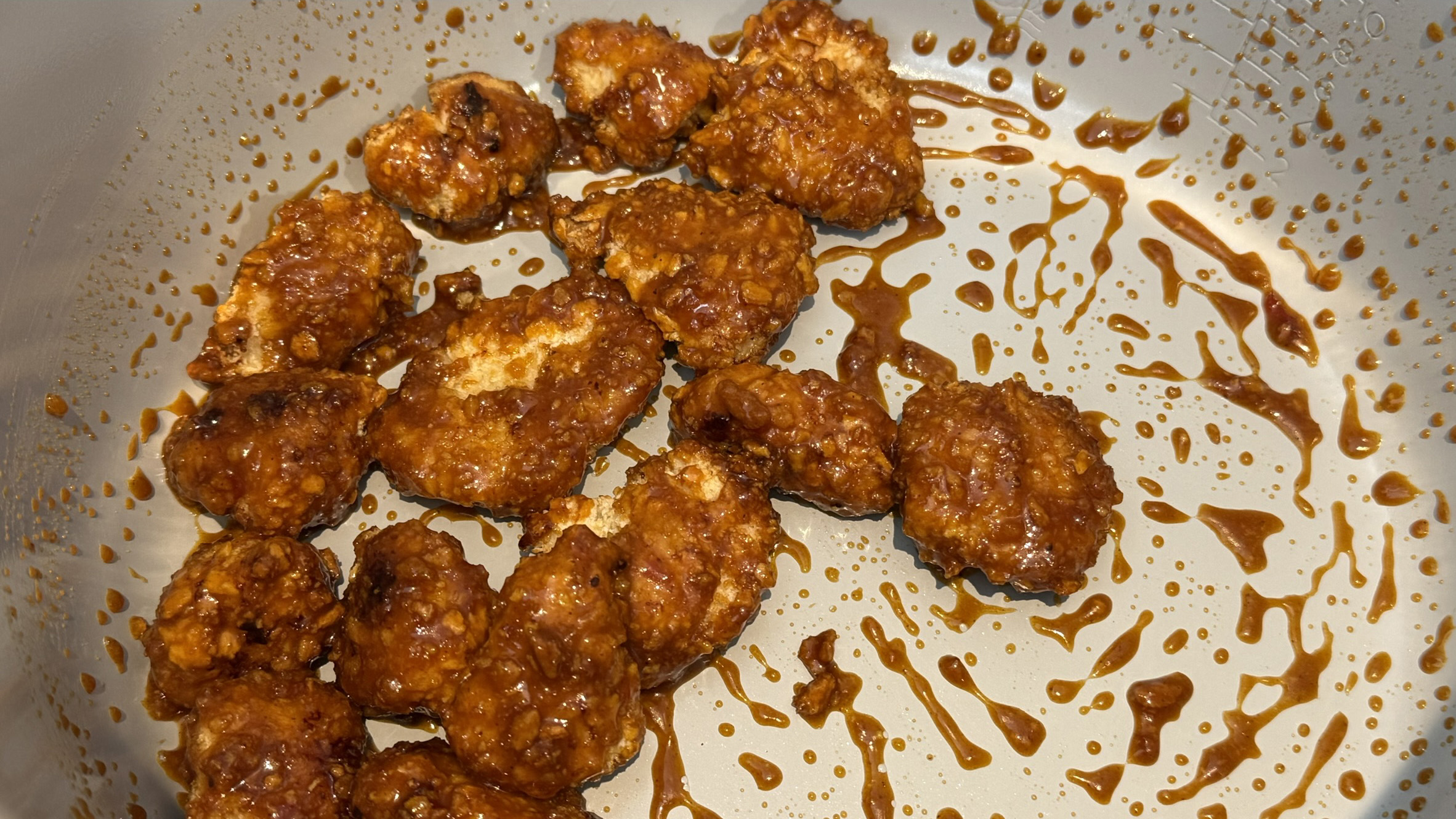 Air fryer sesame chicken with sauce