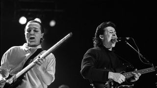 Curt Smith (left) and Roland Orzabel of Tears for Fears perform at Ahoy, Rotterdam, Netherlands, April 24, 1985.