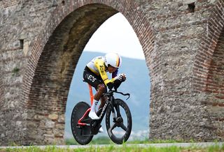 PISA ITALY MAY 20 Egan Bernal of Colombia and Team INEOS Grenadiers competes during the 108th Giro dItalia 2025 Stage 10 a 286km individual time trial stage from Lucca to Pisa UCIWT on May 20 2025 in Pisa Italy Photo by Dario BelingheriGetty Images