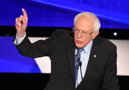 Bernie Sanders at the Des Moines debate
