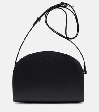 Demi-Lune Leather Shoulder Bag