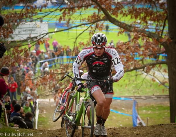 Raphael Gagne (Rocky Mountain Factory) running the stairs
