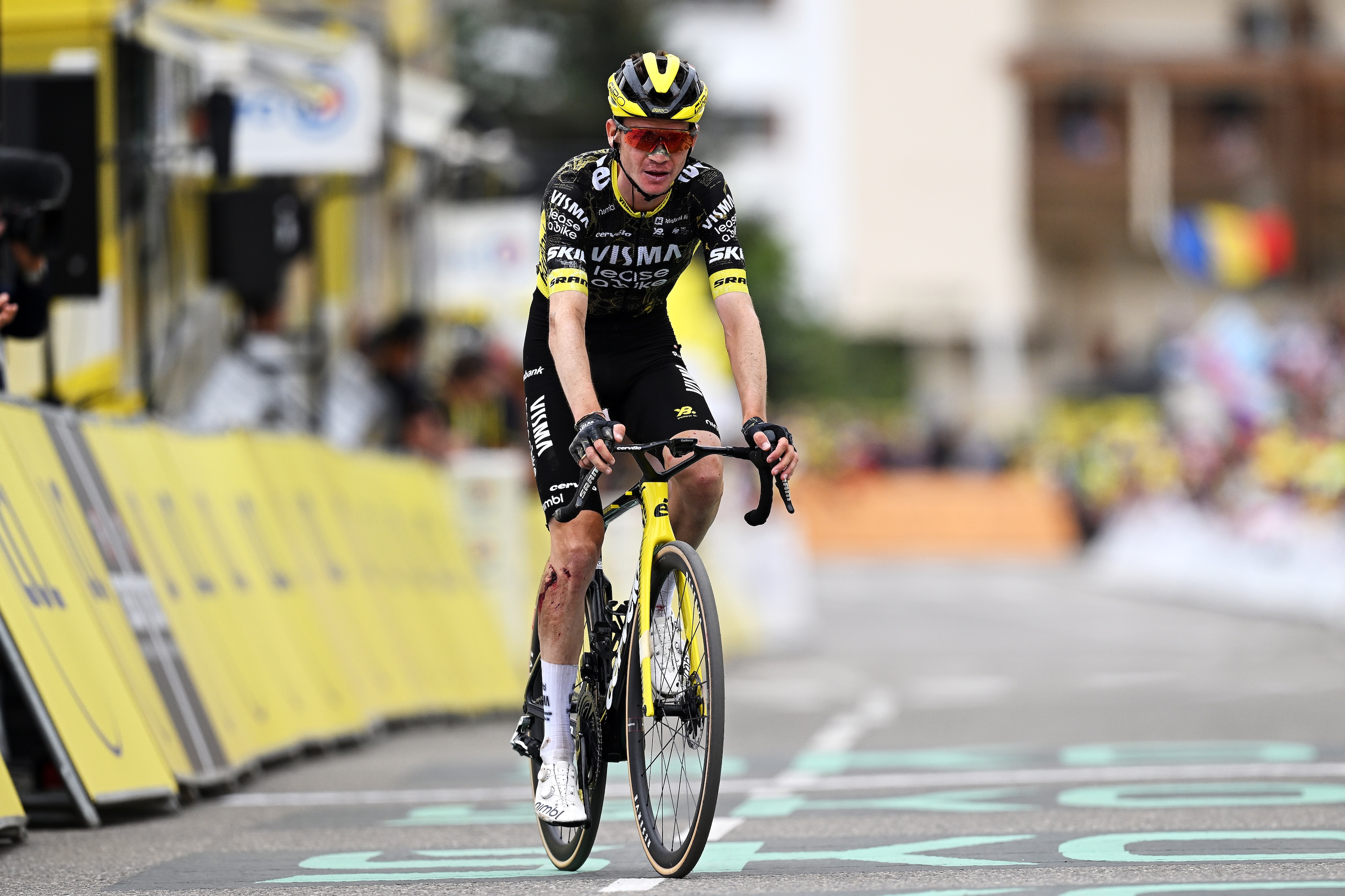 Sepp Kuss on stage 20 of the Tour de France