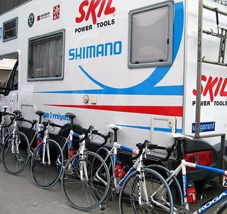 Skil's bikes at the start of Gent-Wevelgem.