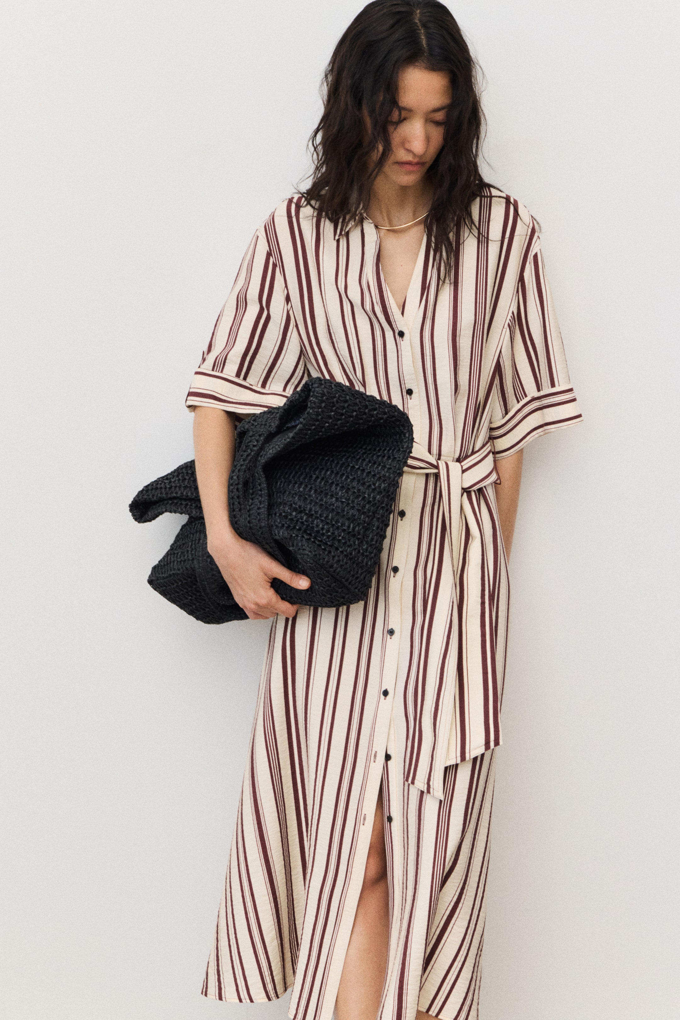 Tie-Belt Dress