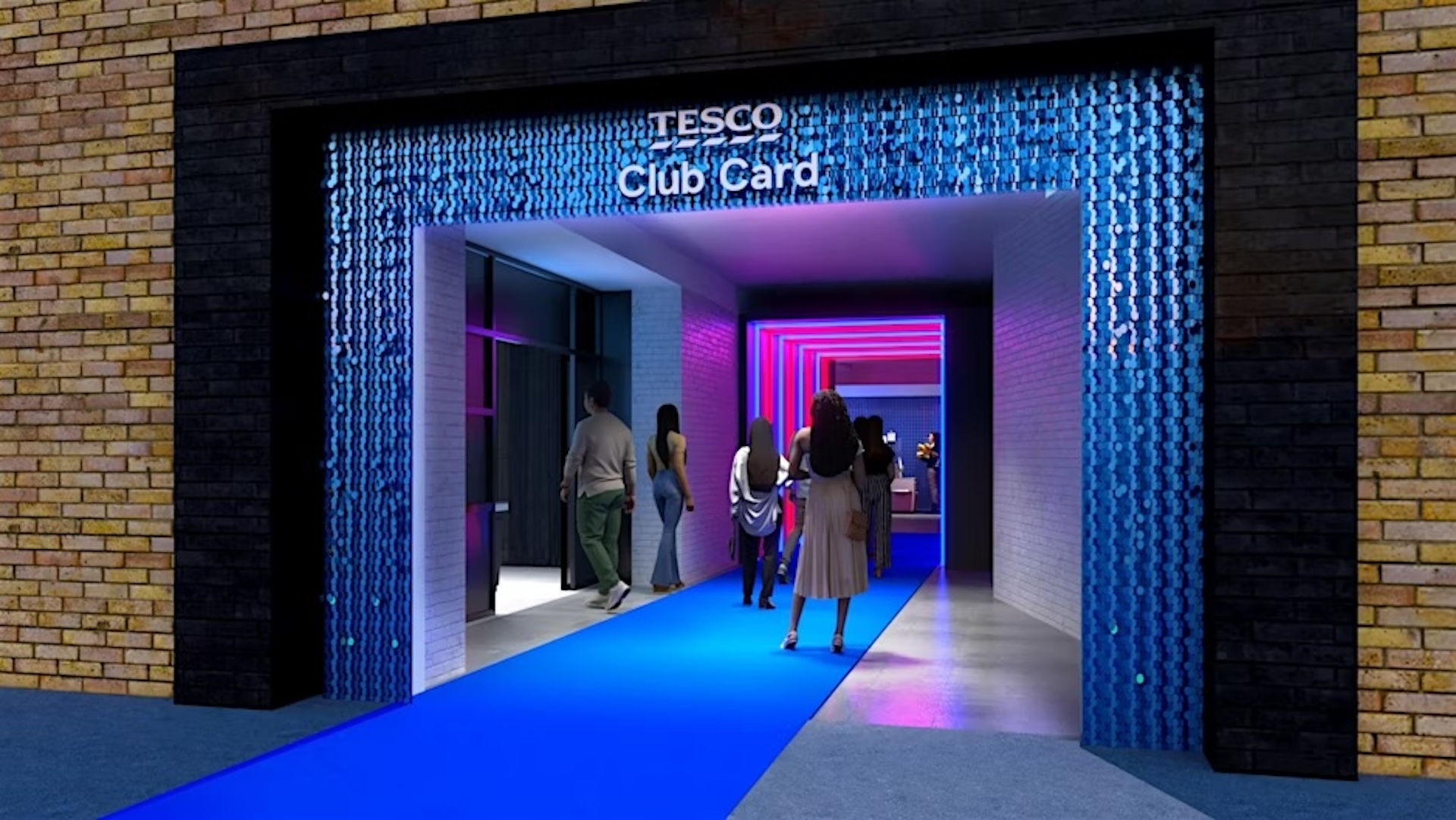 Tesco door to the Club Card club night 