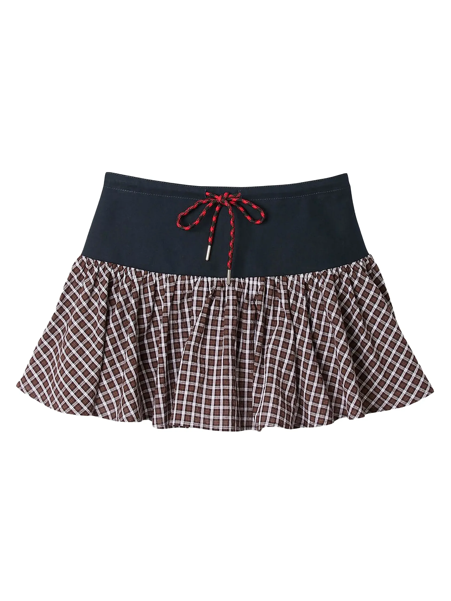 Checked Skort