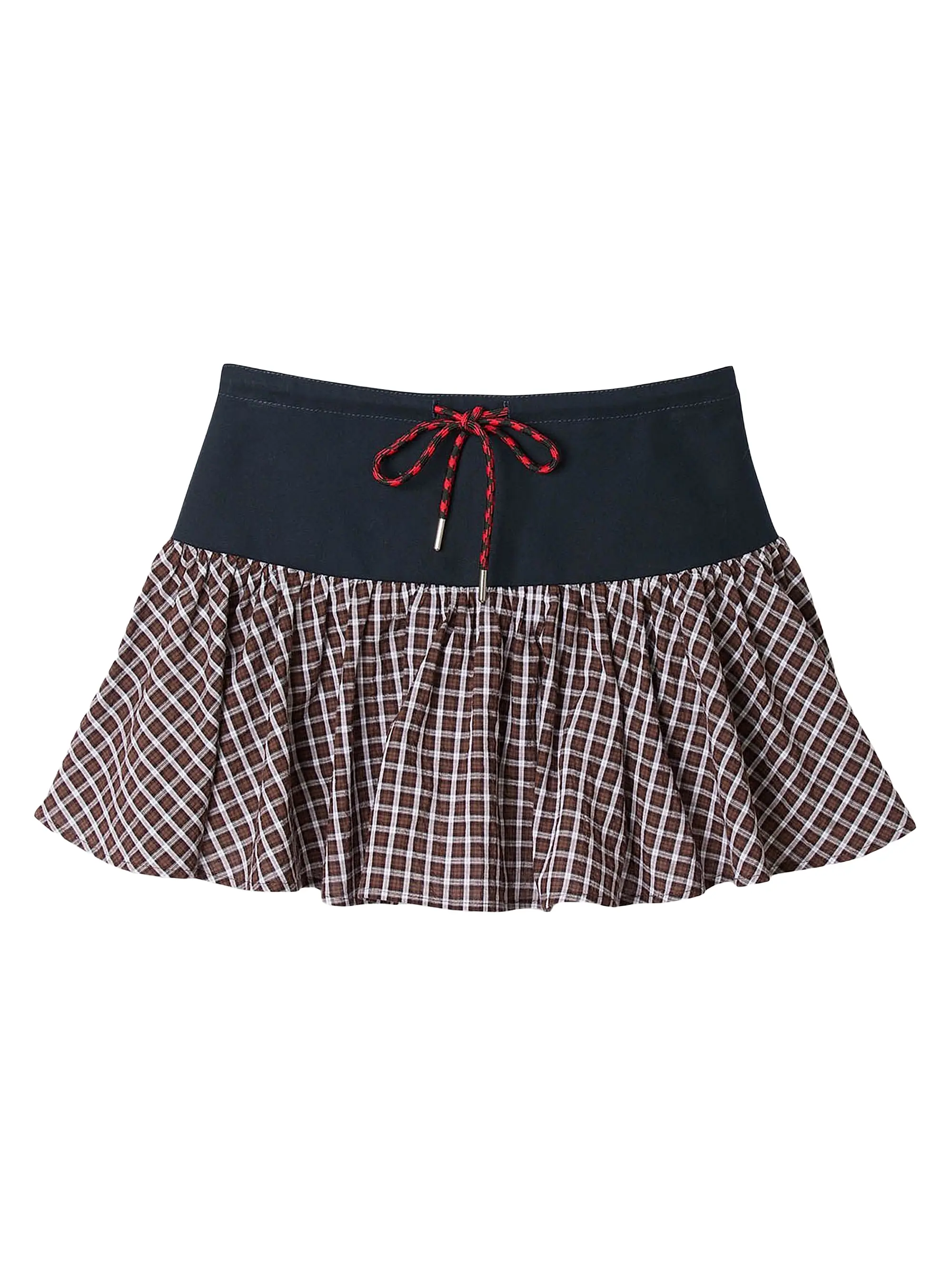 Checked Skort
