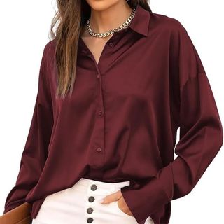 Burgundy red shirt 