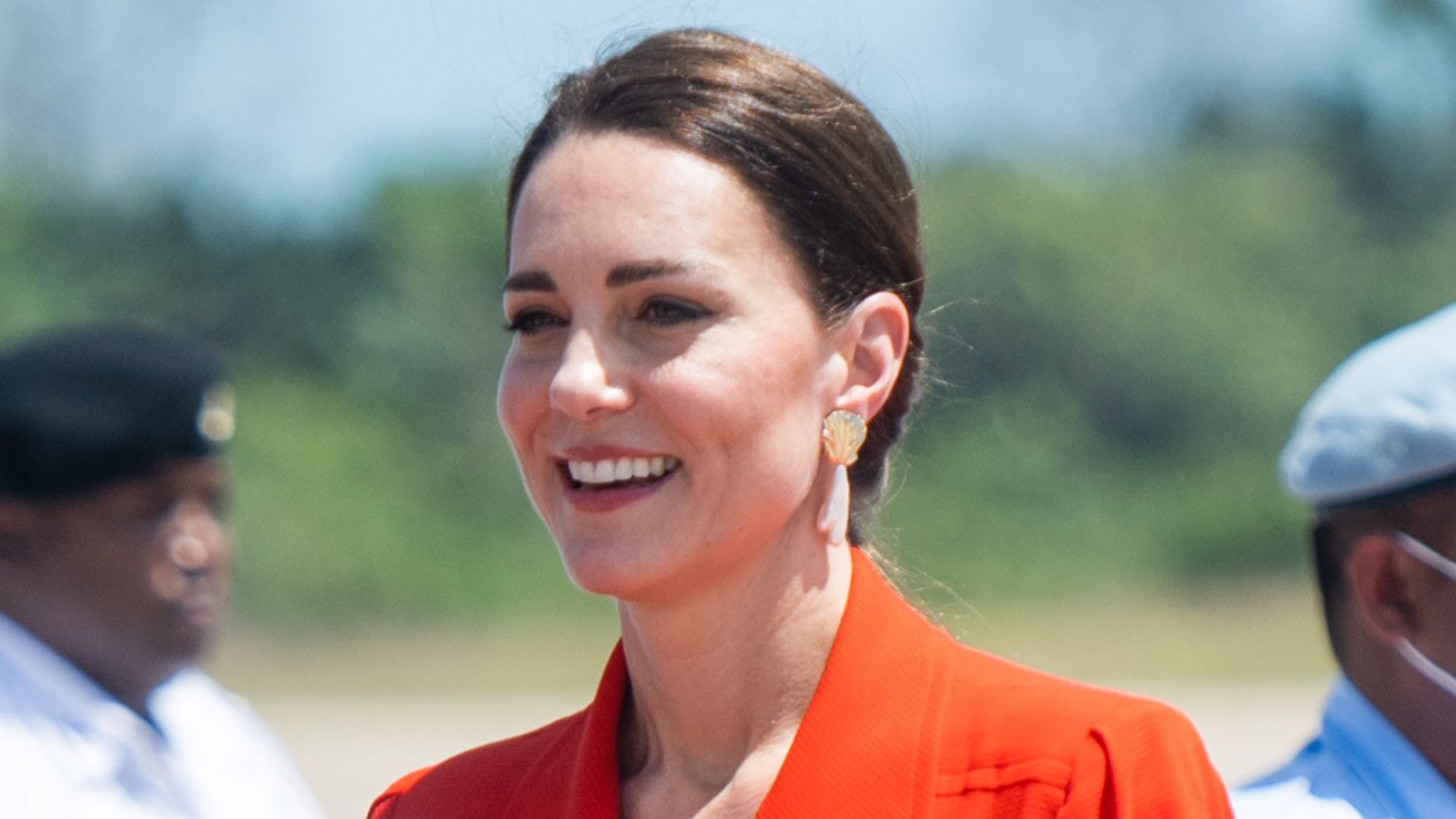 Catherine, Princess of Wales departs Belize from Philip S. W Goldson International Airport 