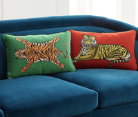 Tiger cushions, Jonathan Adler