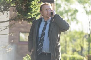 Kevin McKidd on the phone in Six Four