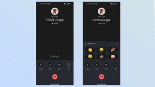 Audio emojis in Google Phone app