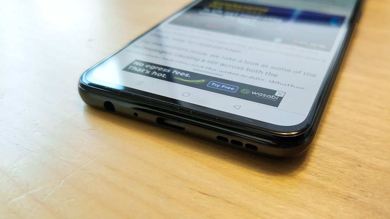 The Oppo Find X3 Lite front base