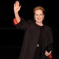 Meryl Streep waving