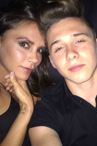 Victoria and Brooklyn Beckham