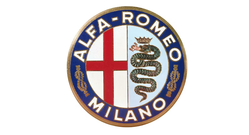 Alfa Romeo logo, one of the best logos with crowns