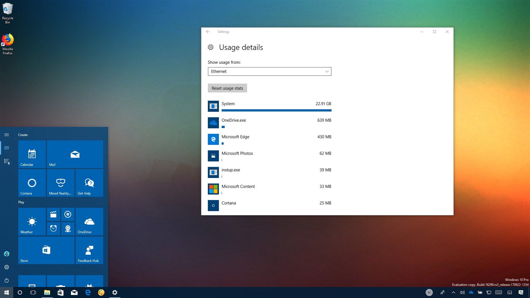 Get Data Windows How to reset data usage stats on the Windows 10 Fall Creators Update ...