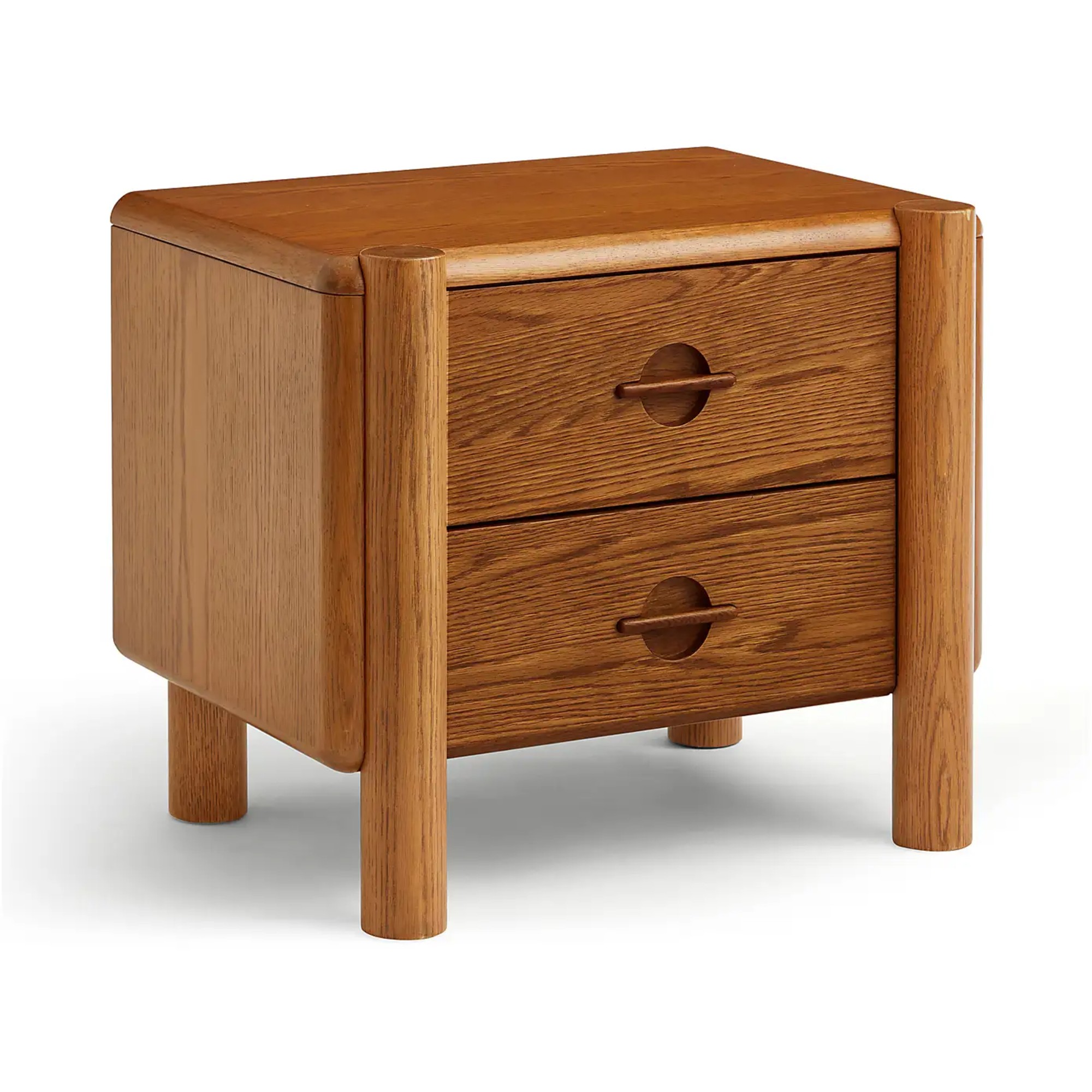 Dunelm Reeva 2 Drawer Bedside Table